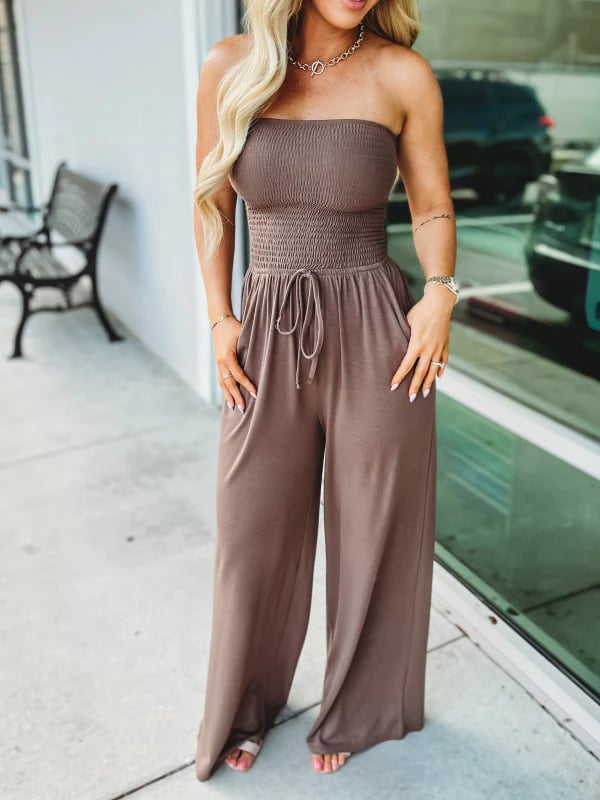 💟A legújabb pánt nélküli jumpsuit