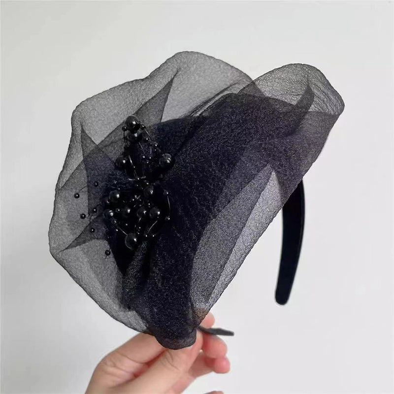 2025 Új design 🌸 Vintage Organza Fascinator Fejpánt Fascinator