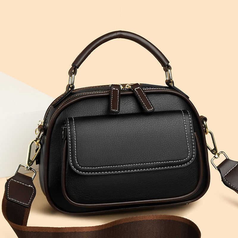 【🎊Új termékek 30% kedvezmény】👜Elegáns kétrétegű crossbody táska széles pánttal